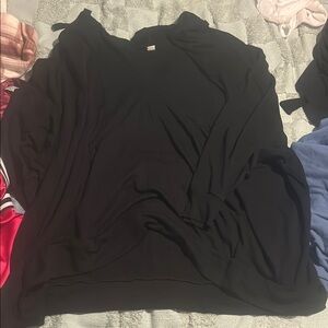 Old Navy Black Sweatshirt with Crew Neck